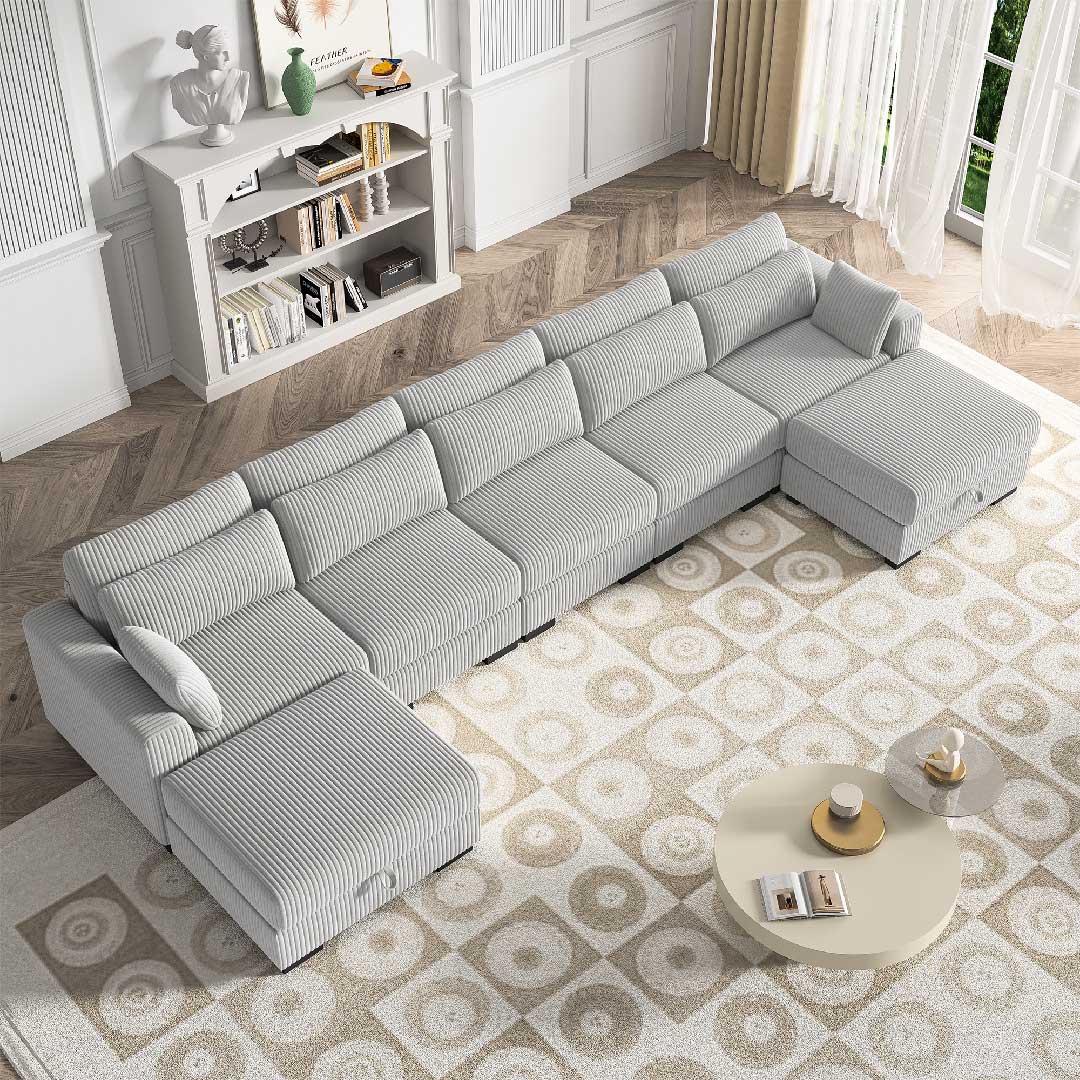 YELENARO Modulares Cord-Sofa – Weich, Bequem & Vielseitig