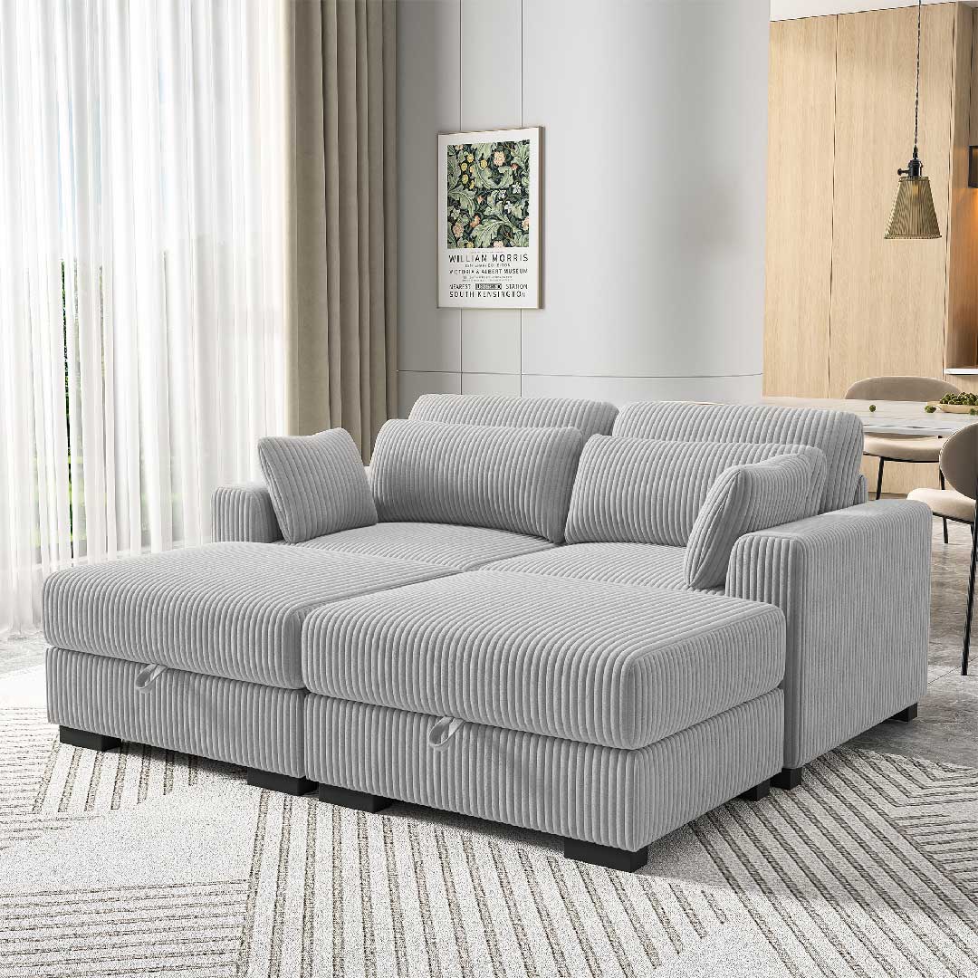 YELENARO Modulares Cord-Sofa – Weich, Bequem & Vielseitig