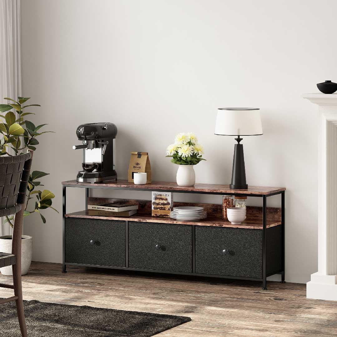 Yelenaro TV-Schrank 108 cm Holzoptik – LED & Natur Varianten