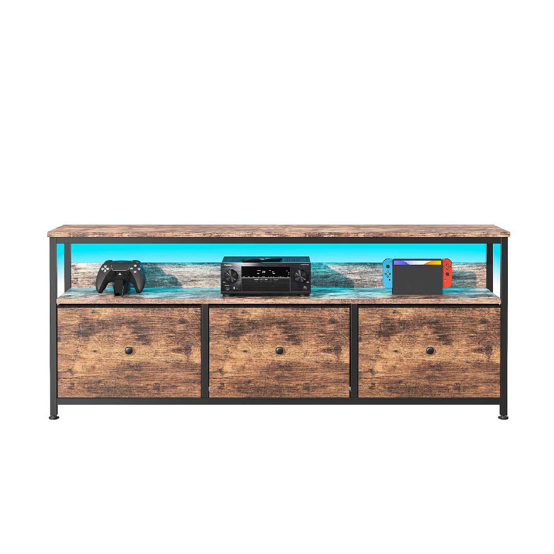 Yelenaro TV-Schrank 108 cm Holzoptik – LED & Natur Varianten