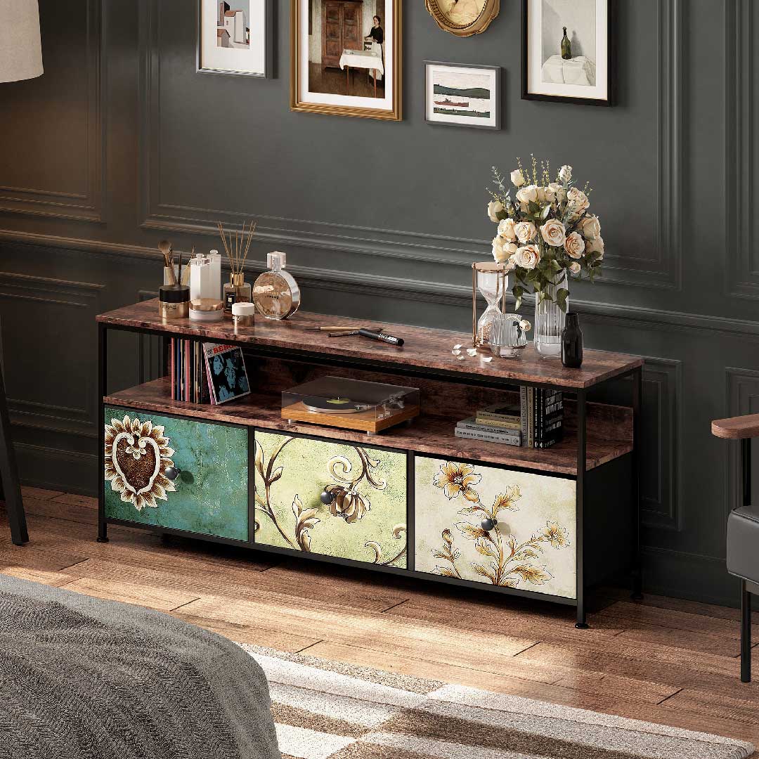 Yelenaro TV-Schrank 108 cm Holzoptik – LED & Natur Varianten