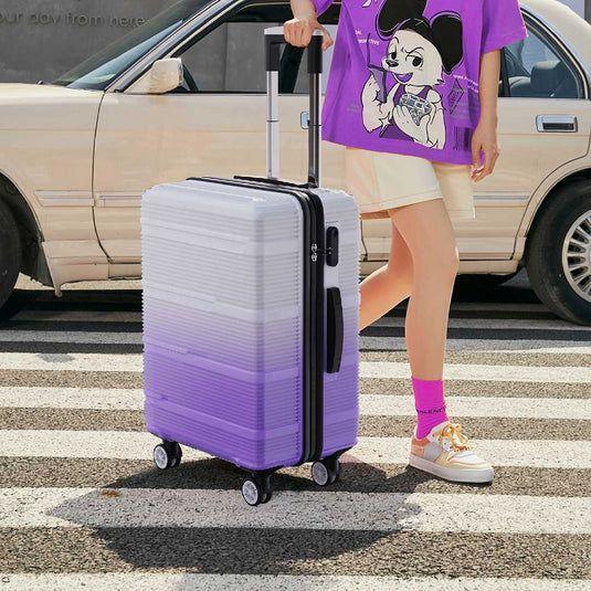 Yelenaro Kofferset 3 Teilig Hartschale mit Schloss & 360° Rollen – Leichtes Reisekoffer Set