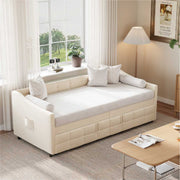 Yelenaro Ausziehbares Schlafsofa mit Lattenrost – 2-in-1 Sofa Bett 90×200