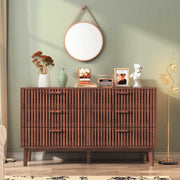 Yelenaro Sideboard aus Holzoptik im Wohnzimmer – moderne Kommode als stilvolle Stauraumlösung