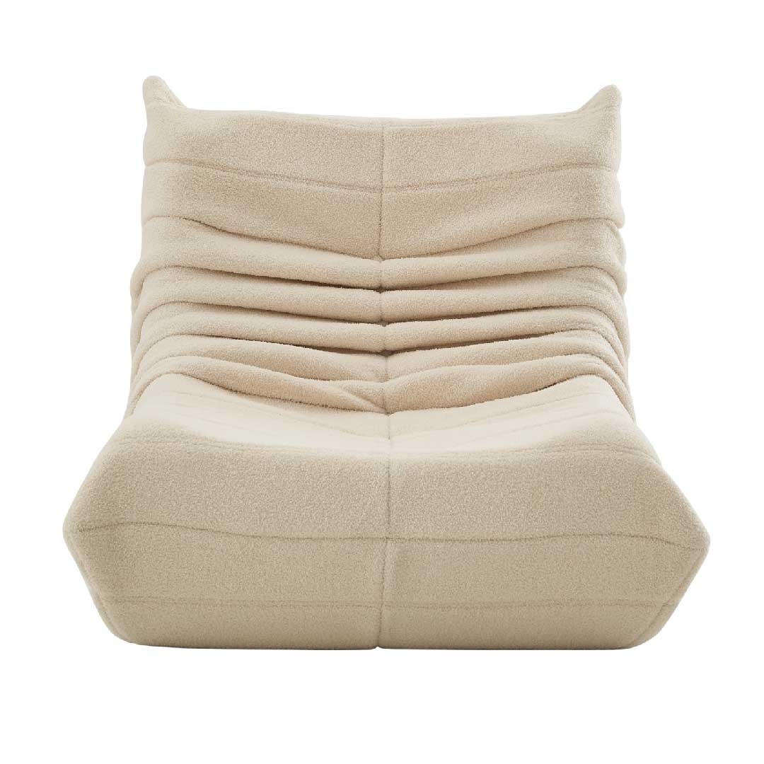 Yelenaro Einzelsofa Bodensofa – Teddy Sitzsack Sofa mit Rückenlehne, Bequemes Togo Einzelsofa
