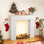 Yelenaro Kaminumrandung Weiß – Dekorative Kaminkonsole mit Stauraum
